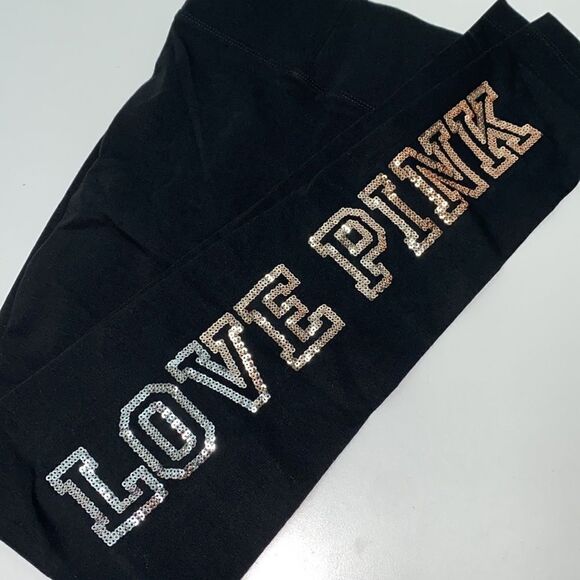 🔥PINK VICTORIA SECRET HIGH WAIST COTTON LEGGING sz small  New - Picture 2 of 3